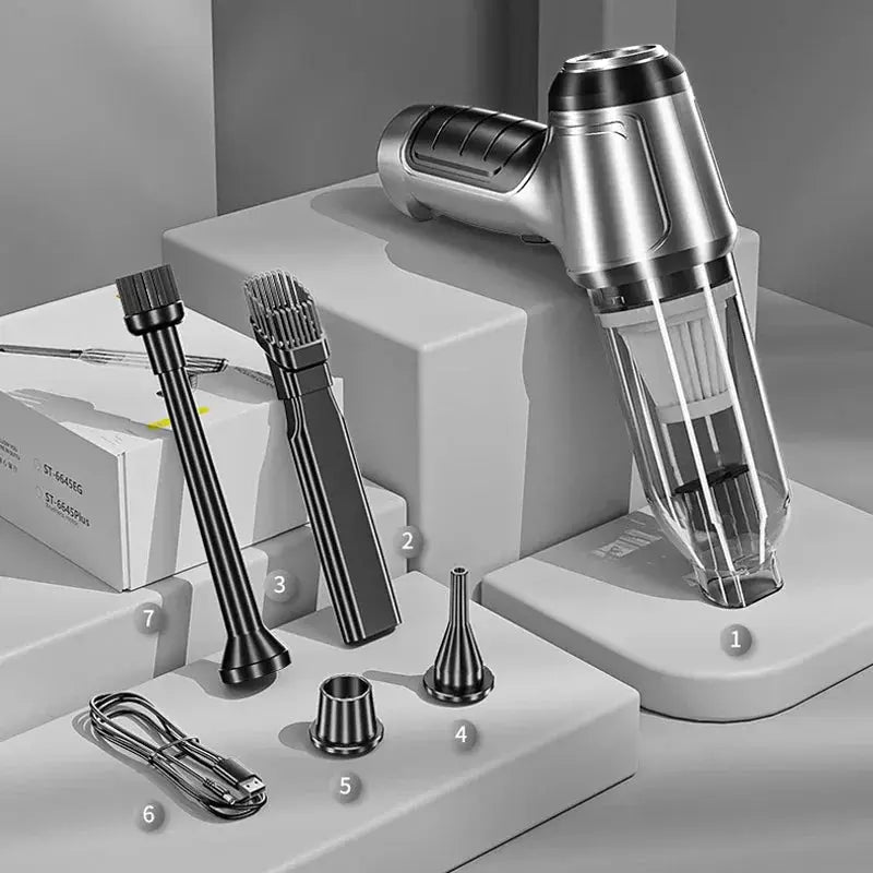 Brushless Car Vacuum Cleaner Cordless Handheld Auto Vacuum Home & Car Dual Use Mini Vacuum Cleaner with Builtin Battrery from PriceLows™