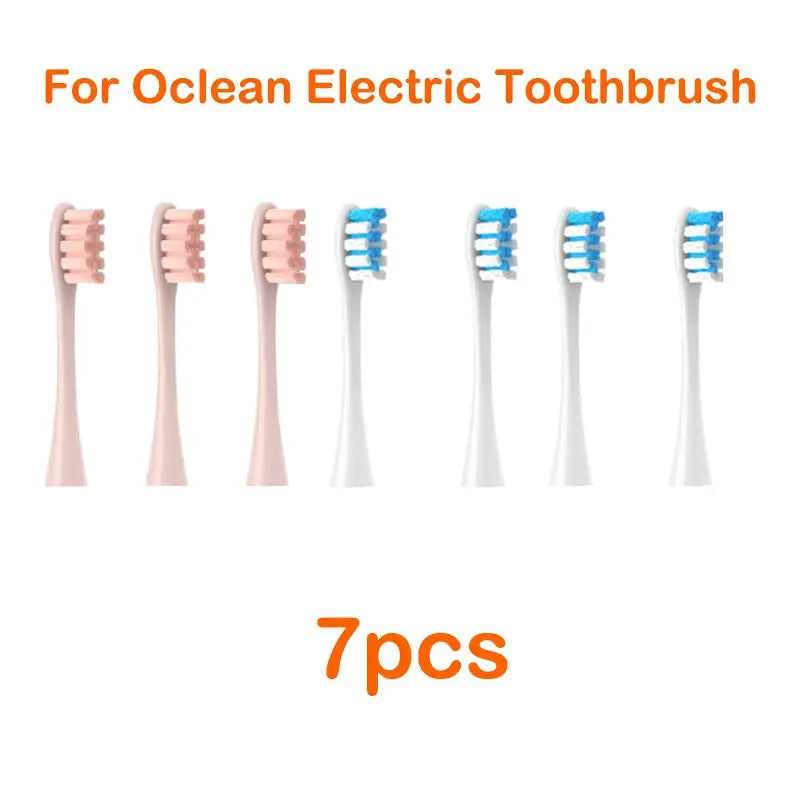 For Oclean Flow/X/ X PRO/ Z1/ F1/ One/ Air 2 /SE Brush Heads Soft DuPont Sonic Toothbrush Vacuum Bristle 7pcs Replacement Heads from PriceLows™