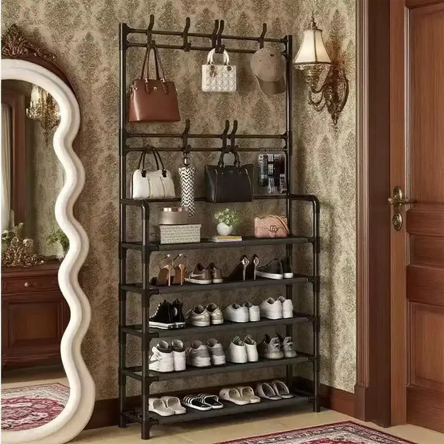 Large Capacity Entryway Shoe Rack - Multi-Tier Organizer for Shoes, Boots & Bags, Space Saving Entry Hall Storage Shelf from PriceLows™