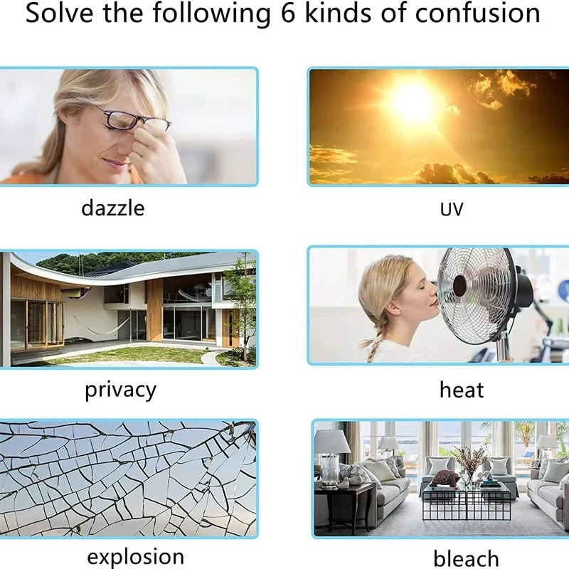 Wallpaper Window Privacy Film Heat Insulation Ultraviolet-proof Electrostatic Adsorption Anti Peeping Glass Stickers One Way from PriceLows™