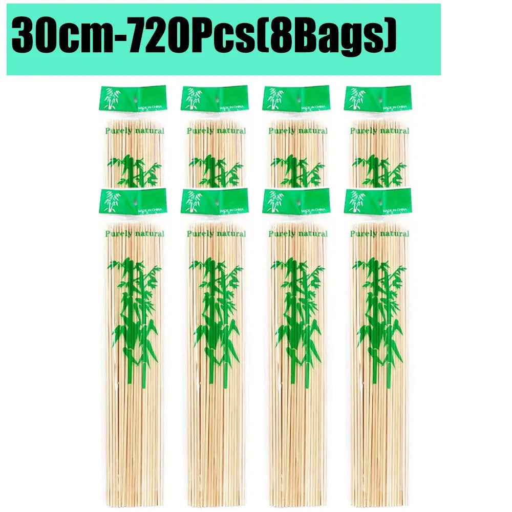Bamboo Skewers | Natural Color | 15/20/25/30cm | 80-90 Pcs Pack