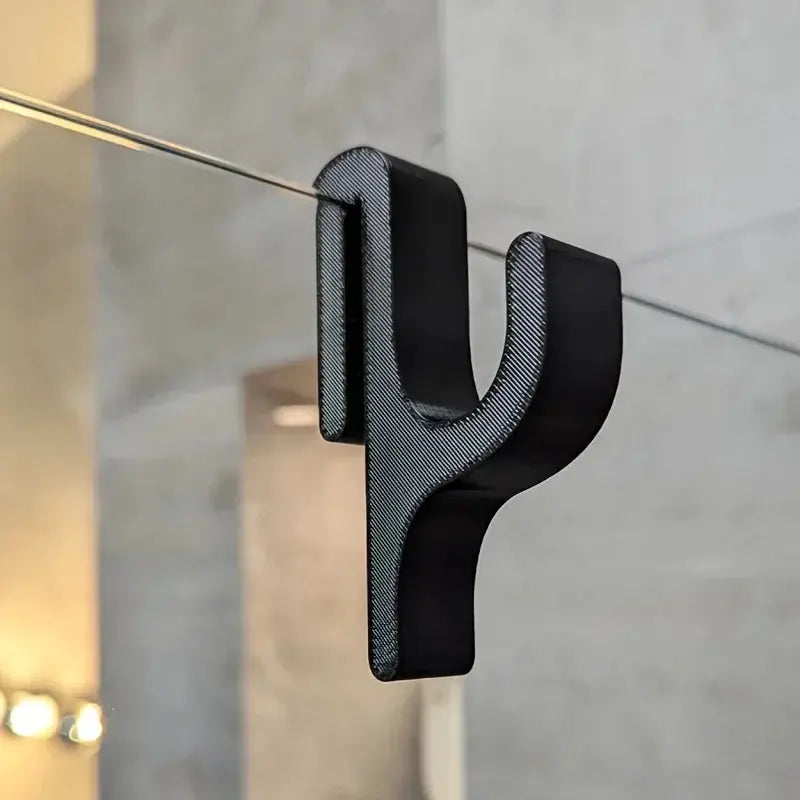 3D Shower Door Towel Hook for 8mm Glass Doors Bathroom Hanger for Clothes Towel Bathrobes Laundry Dormitory Apartment from PriceLows™