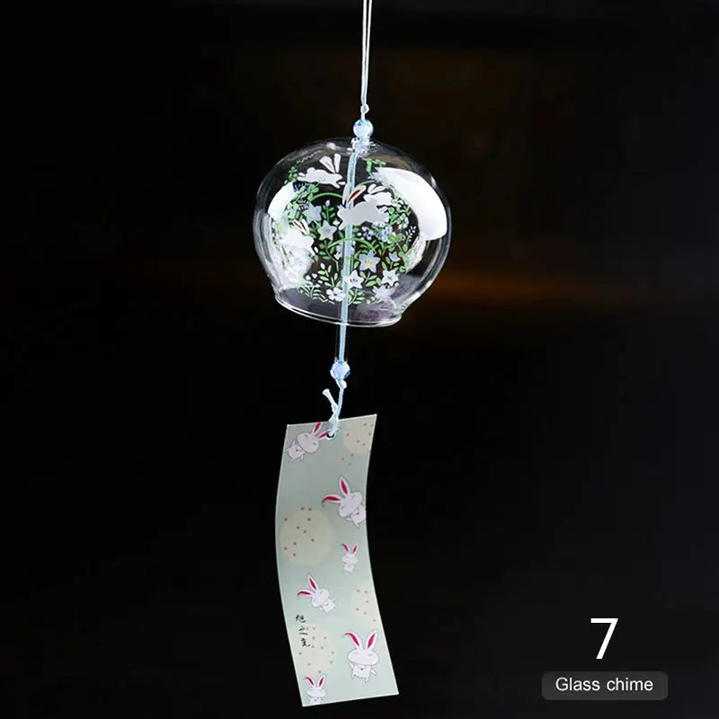 1PCS Wind Bell Japan Wind Chimes Handmade Glass Furin Home Office Decors from PriceLows™