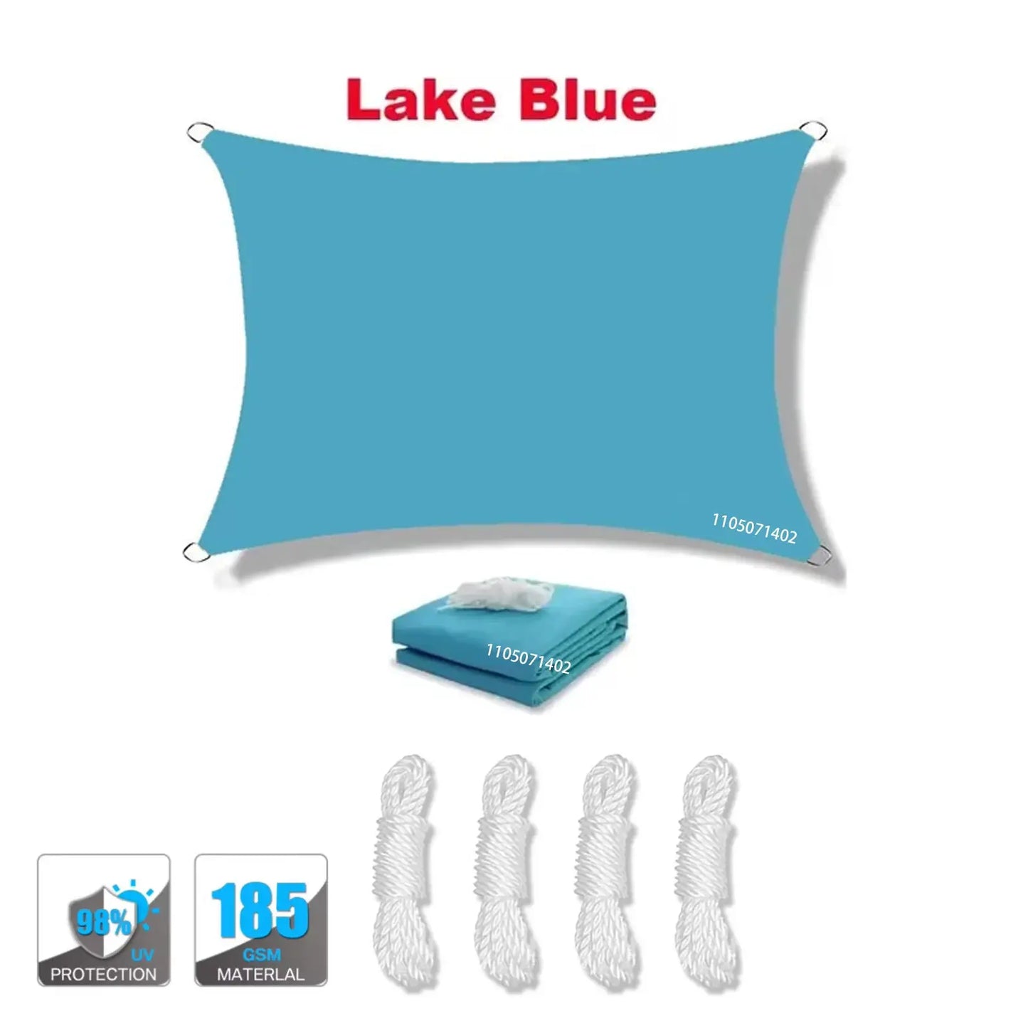 Waterproof Sun Shade Sail | Uv Block | D-Rings | Rectangular