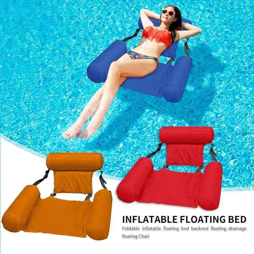 Inflatable Water Hammock | Foldable | Pool Lounger | Adult