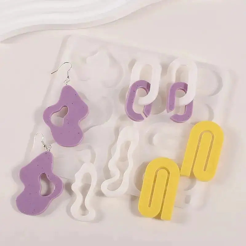 Geometric Silicone Mold | Epoxy Resin Casting | Jewelry Making Tool