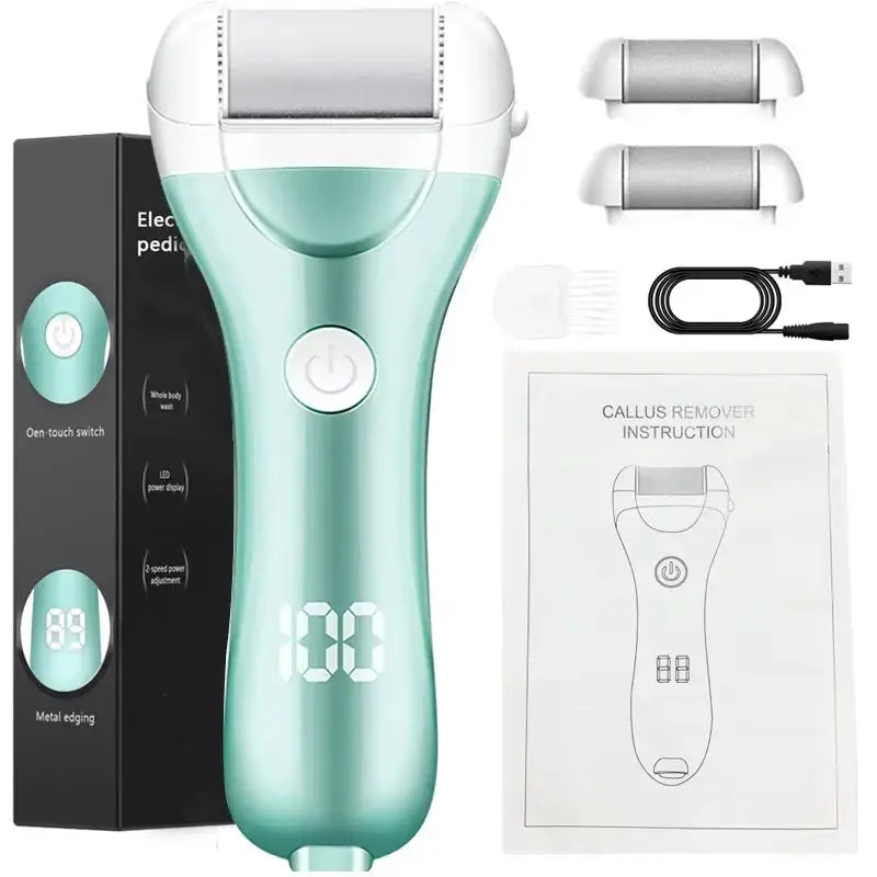 Portable Electric Vacuum Adsorption Foot Grinder Electronic Foot File Pedicure Tools Callus Remover Feet Care Sander green 2Pcs from PriceLows™