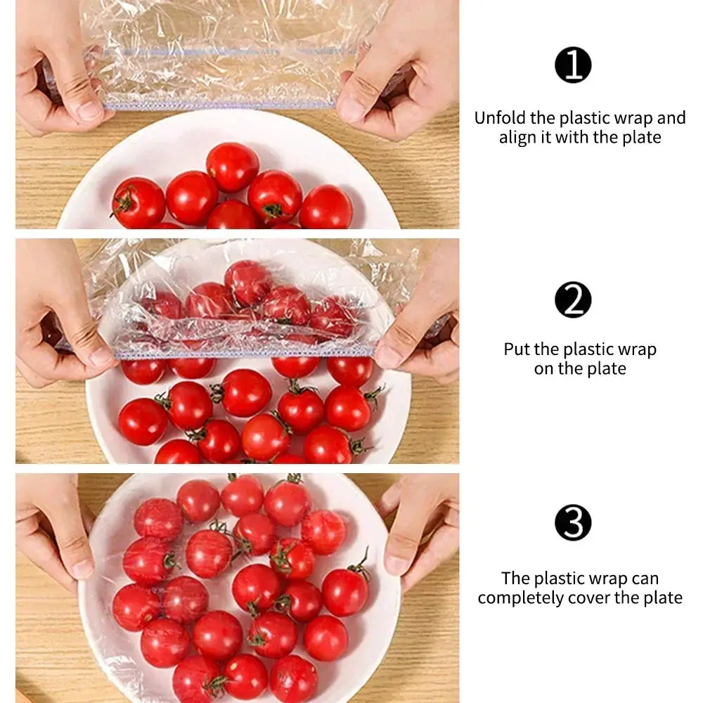Disposable Food Covers | Stretchable Plastic | Elastic Fit | Size 12 To 35 Cm