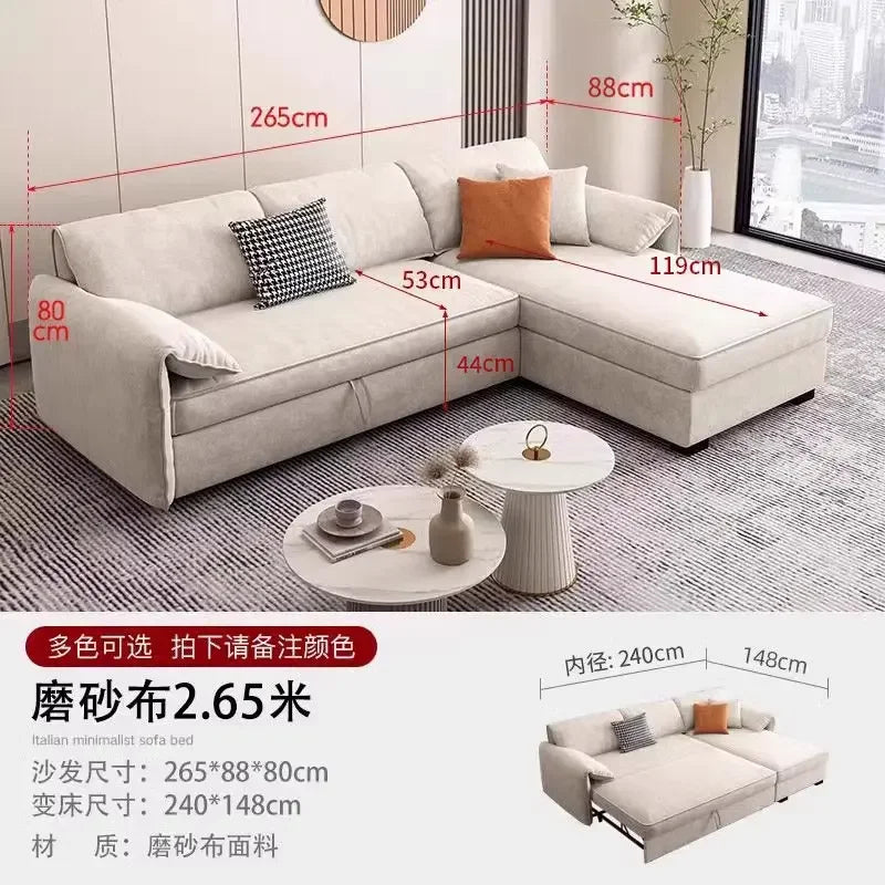 Living Room Sofa | Light Blue Gray | High Back Bubble Design | One Size
