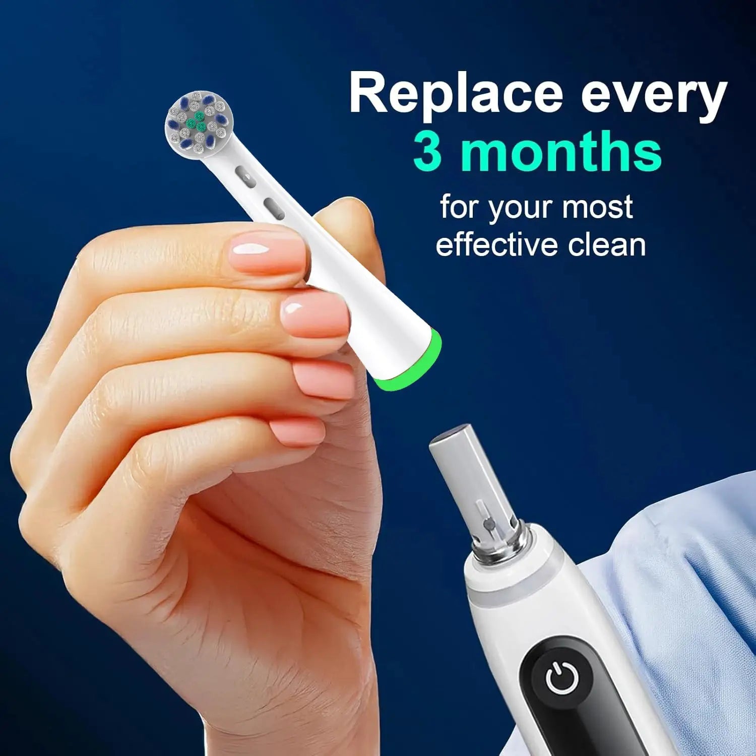 2/4/8 Pack Toothbrushes Head, Compatible with Oral B iO 2/3/4/5/6/7/8/9/10 Series Electric Toothbrush Replacement Brush Heads from PriceLows™