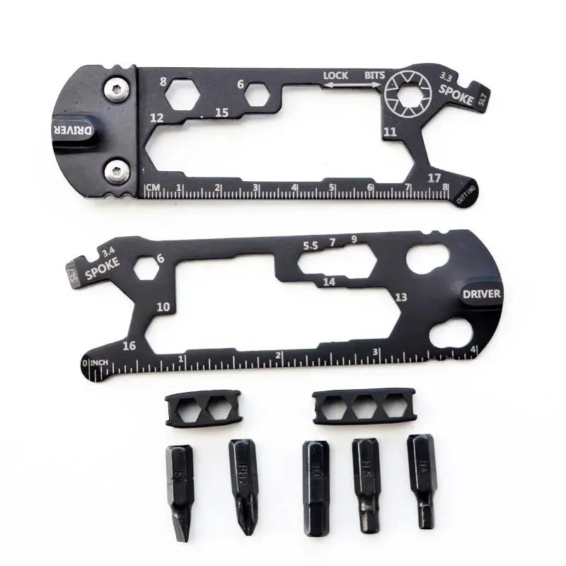24 In 1 Multi Outdoor Bicycle Repair Tool Activity Spanner Combination Wrench Screwdriver Tool Set Pocket Keyring Hex Wrench Bik from PriceLows™