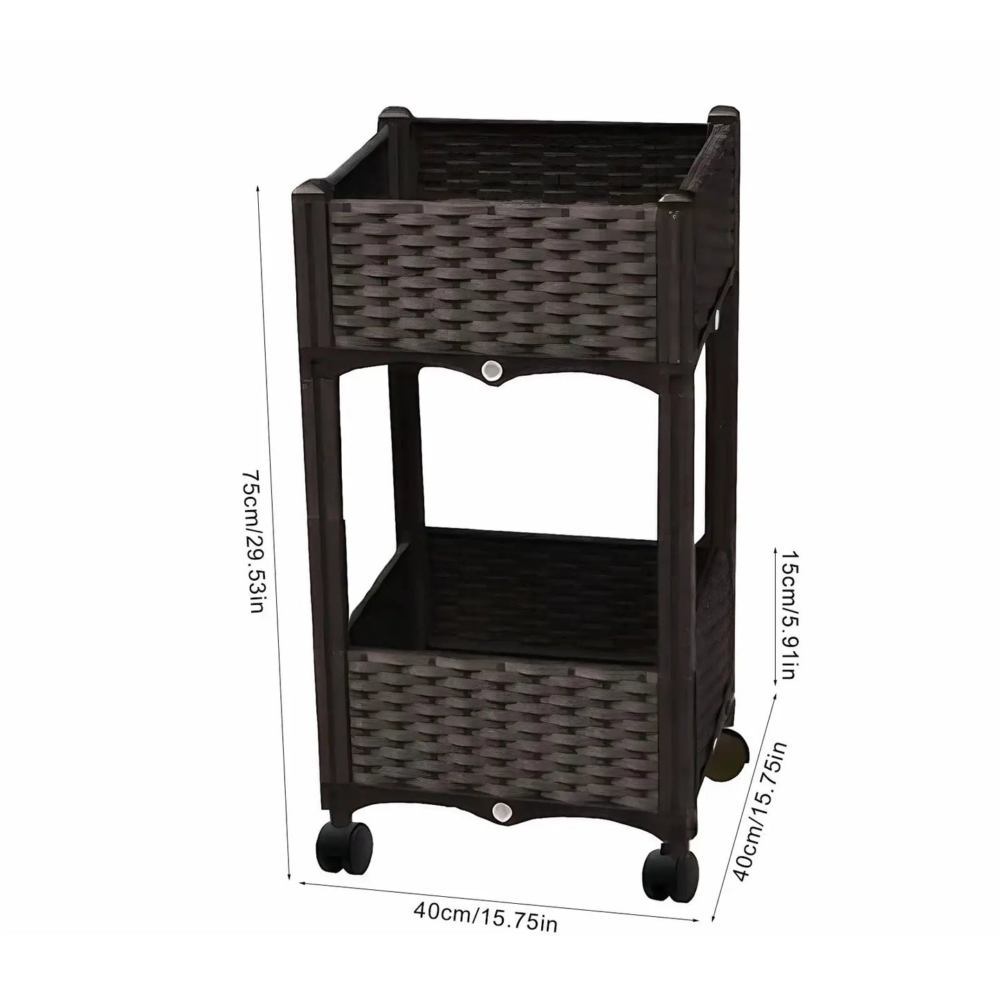 Raised Garden Bed with Wheels Standing Planter Beds for Outdoor Plants Tomato Flower Vegetable Garden from PriceLows™