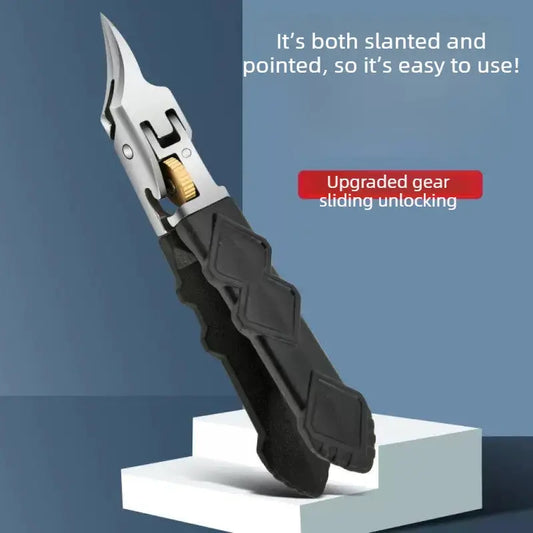Nail Clipper | Angled Design | Lock Switch Stainless Steel | One Size
