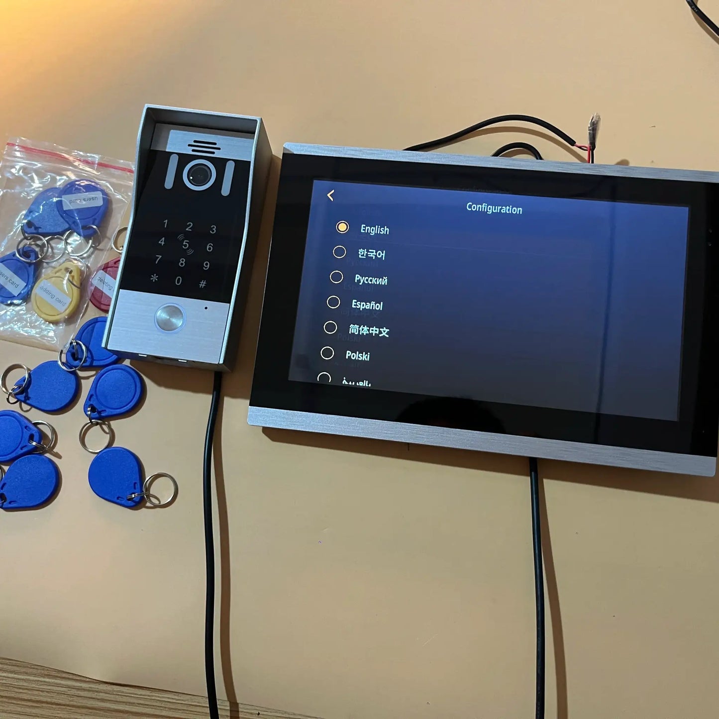 Video Doorbell Intercom | 10 Inch Display | 1080P Camera | Password Access