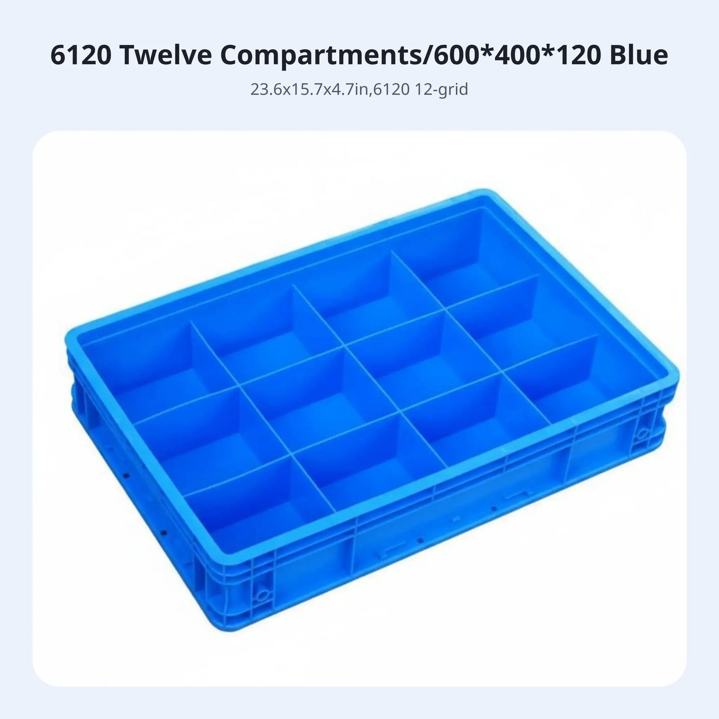 Multi-Compartment Box Compartmented Design Stackable Component Container Space-Saving sturdyDuty for Technicians, Workshop from PriceLows™