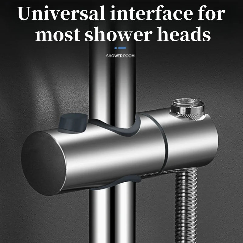 Shower Sliding Bar | Black Stainless Steel | Wall Mounted | Adjustable