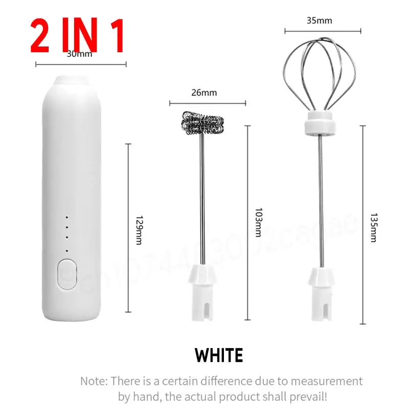Electric Milk Frother | 2 In 1 | TypeC Charging | 3 Speeds