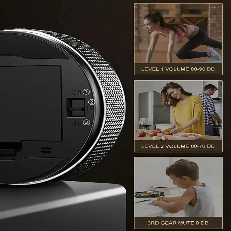 Dinrgo Magnetic Digital Timers Manual Countdown Kitchen Timer Countdown Clock Mechanical Counter for Cooking Shower Study from PriceLows™