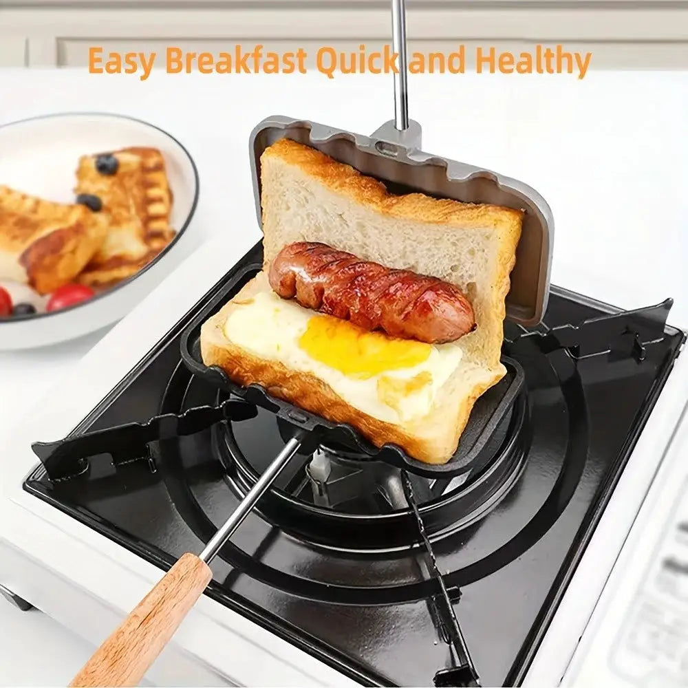 Sandwich Maker | Aluminum Alloy | Dual-Surface Non-Stick | 30x14x6.5 cm