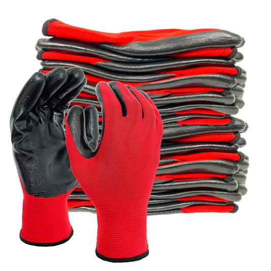 General Multi Use Safety Work Gloves Oil & Wear Resistant Labour Work Protection Gloves for Construction Warehouse Wear MIAO-US from PriceLows™