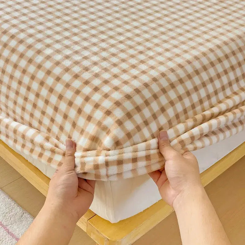 Flannel Fitted Sheet | Deep Pocket 25cm | Fade Resistant | Single To King