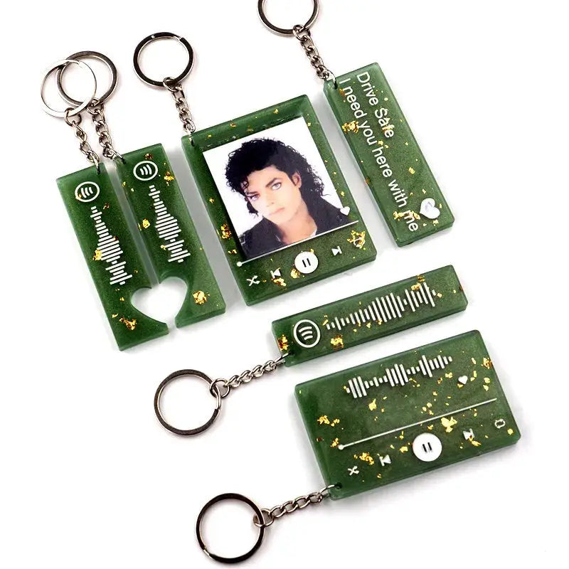 Silicone Music Player Mold | 54g Weight | Love Keychain Jewelry Making