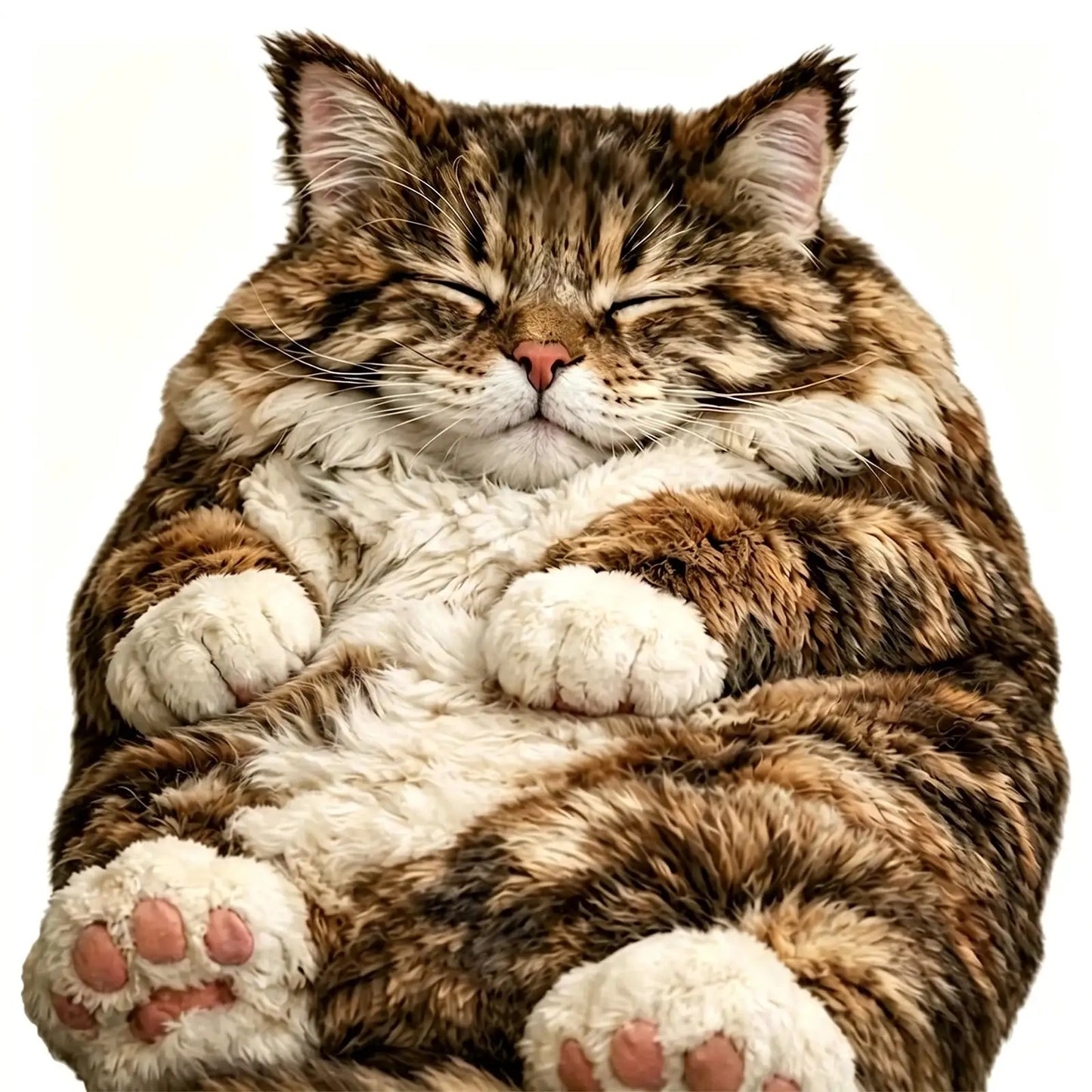 Cat Sleeping Bag | Polyester Cotton Blend | Plush Cartoon Print | Adult Size