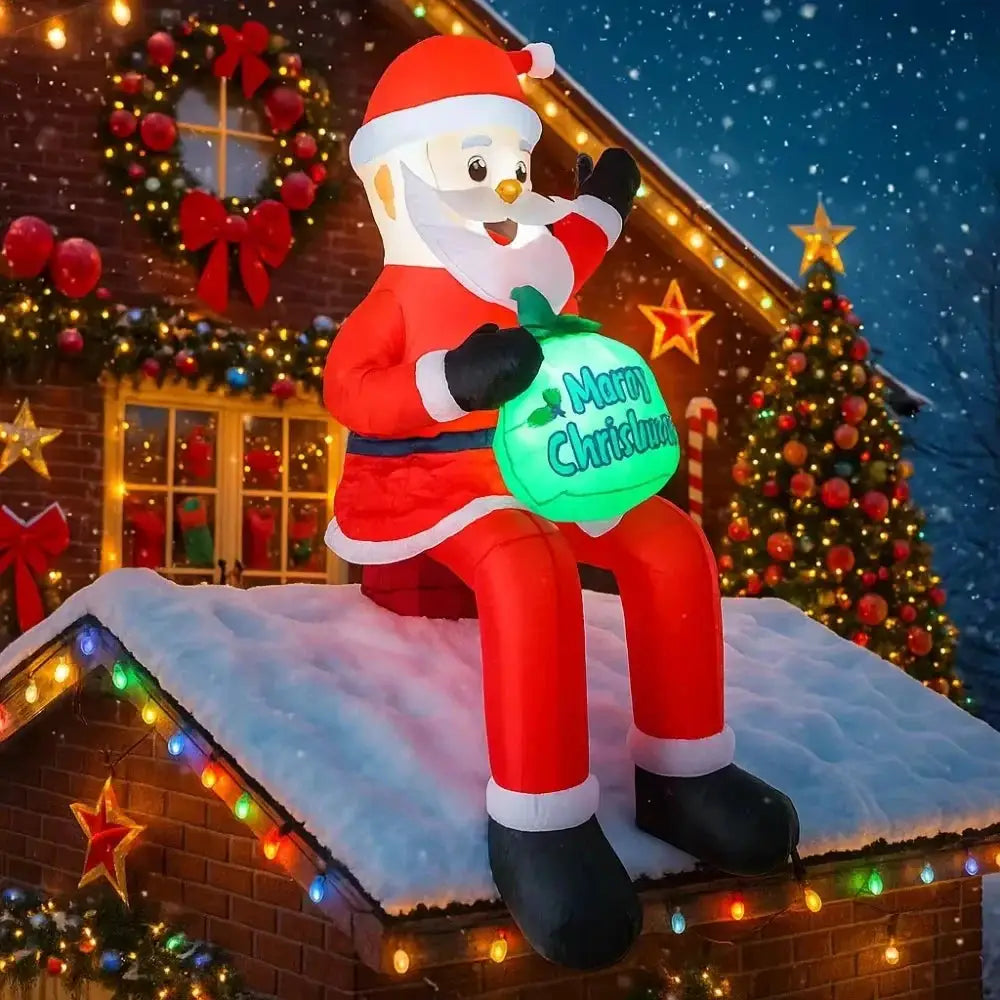 Inflatable Santa Claus | 5.6 Foot LED | Outdoor Christmas Decor