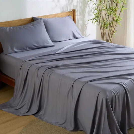 Queen Sheet Set, Cooling Sheets for Queen Size Bed Set, Rayon Derived from Bamboo, Breathable amp Soft, Deep Pocket Up to 16, Ho from PriceLows™