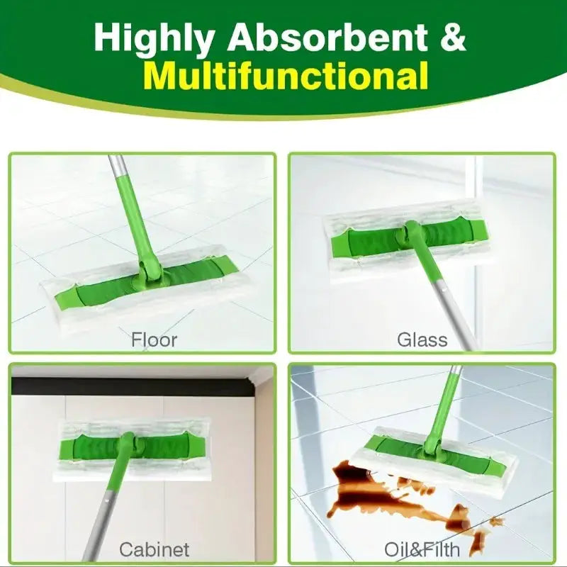 30pcs Multi-Surface Microfiber Disposable Mop Cloths | Wet & Dry Use from PriceLows™