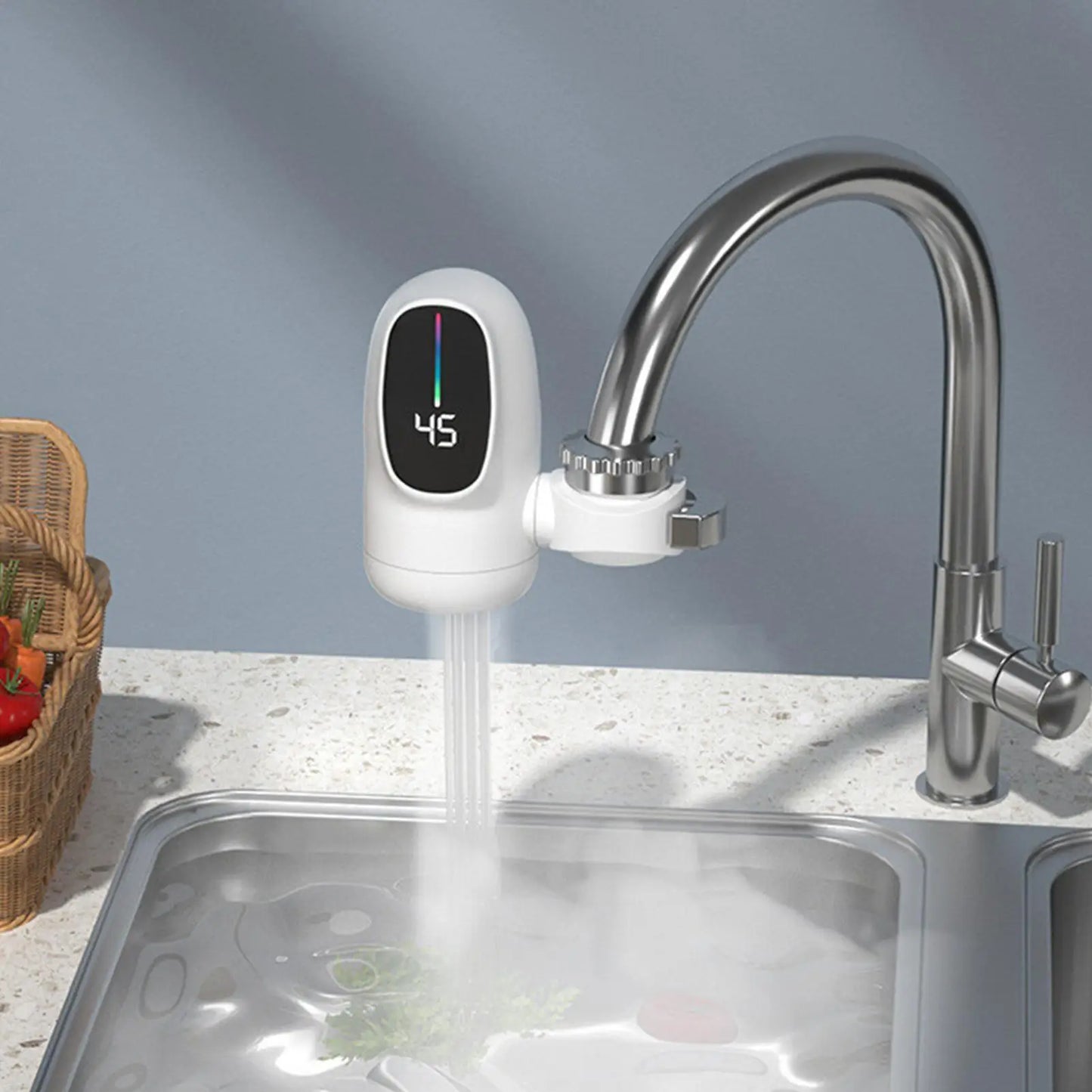 Electric Water Heater Faucet | 3000W | Tankless | EU US Compatible
