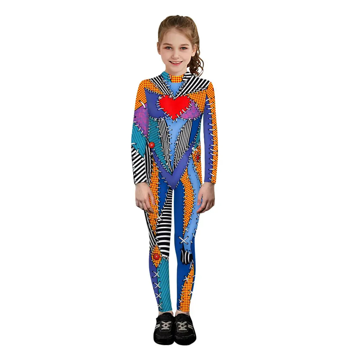 Zawaland Halloween Catsuit Jumpsuit Female Children Carnival Party Splice Print Cosplay Costume Zentai Women Clothing Bodysuit from PriceLows™