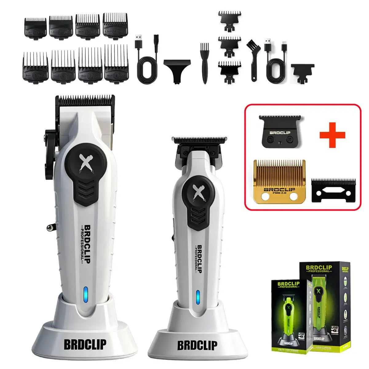 Hair Clipper Kit | 90 Min Battery Life | Stainless Steel Blades | FA1C FA1T FA1S