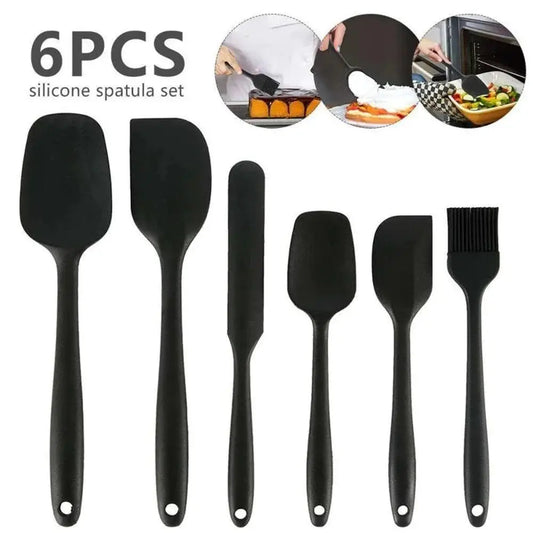 Silicone Spatula Set | Food Grade Silicone | Heat Resistant | 6 Piece Set