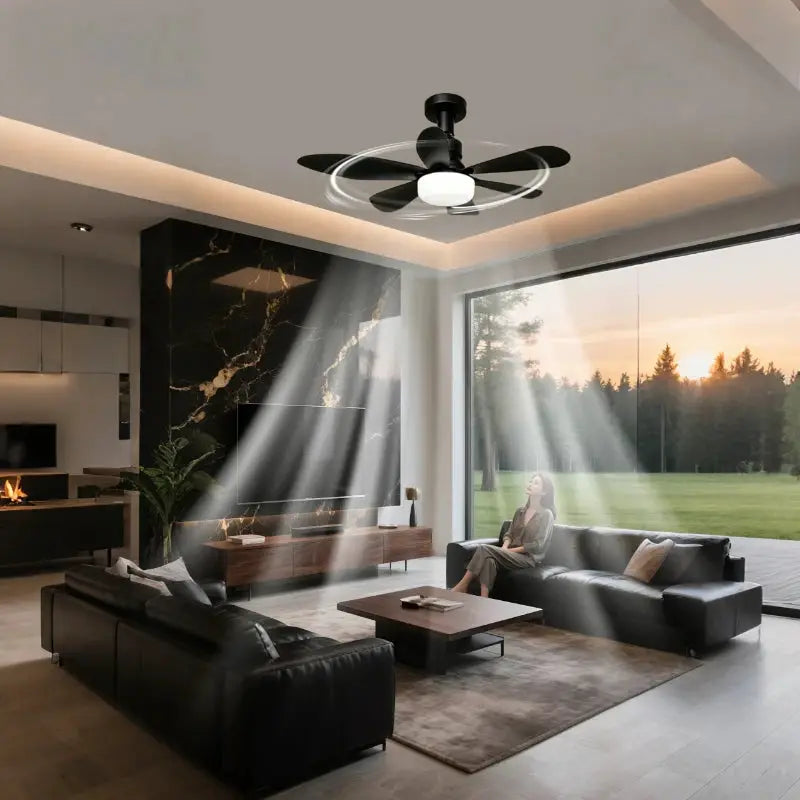 Ceiling Fan | With Light E27 Socket | Remote Control | 52cm