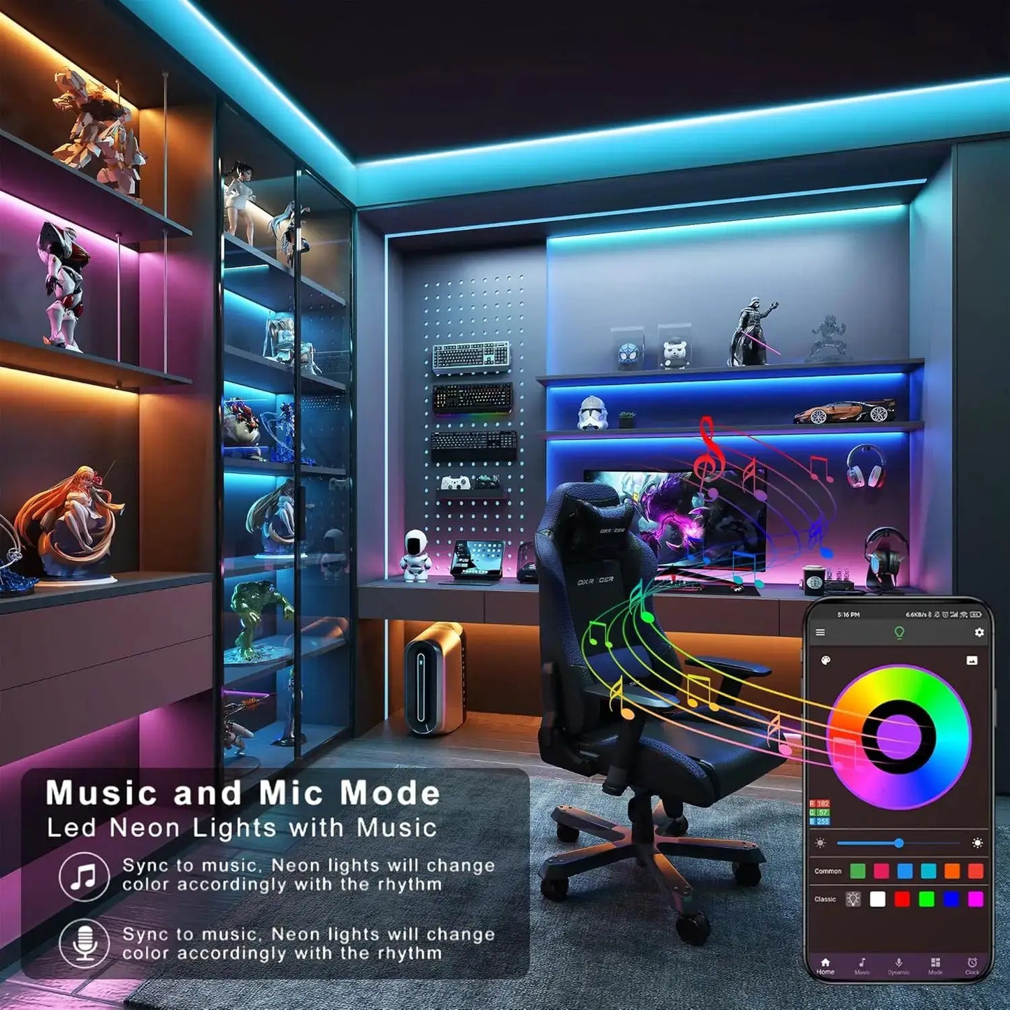 WiFi USB LED Strip Works with Alexa Tuya Smart Life 1M 5M 10M 20M TV Backlight Flexible Tape Light Music Sync Ambient Lighting from PriceLows™