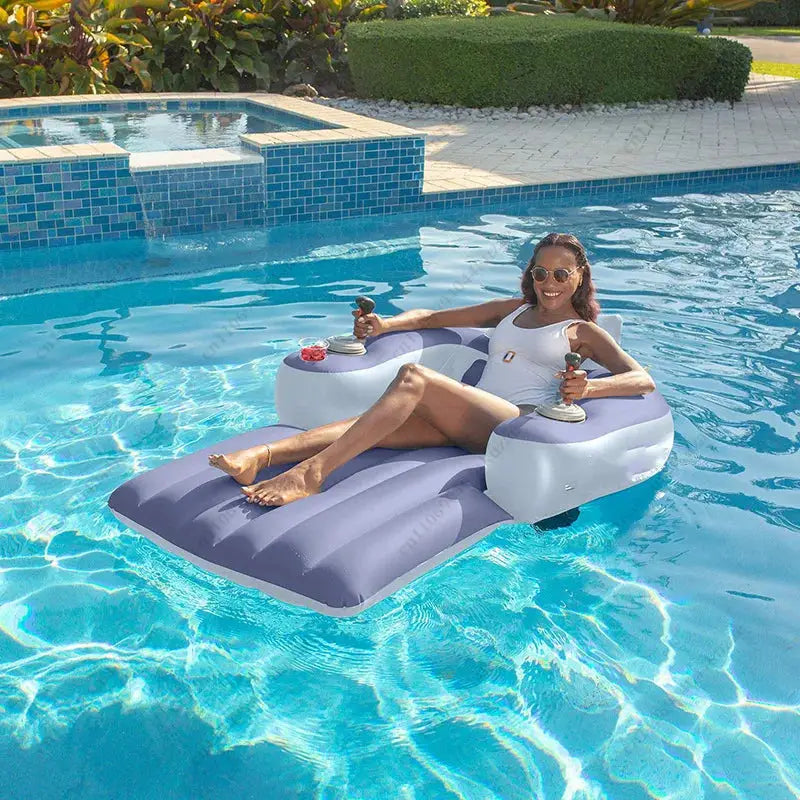 Electric Inflatable Water Seat, Floating Lounge Chair with Thruster for Adult Swimming & Water Sports from PriceLows™