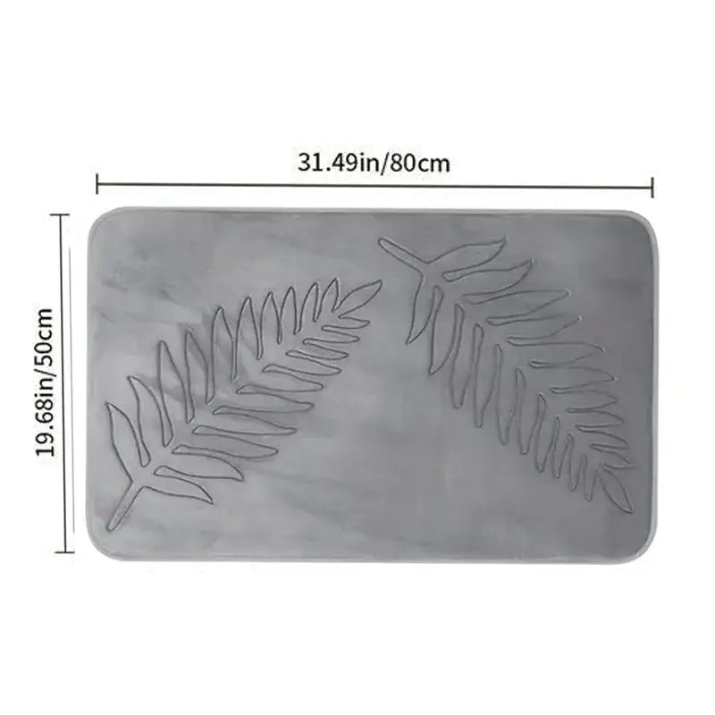 3 Piece Bathroom Mat Memory Foam Ultra Soft and Absorbent Leaf Bath Rugs Thick Washable For Bathroom Toilet Tub Mat Set from PriceLows™