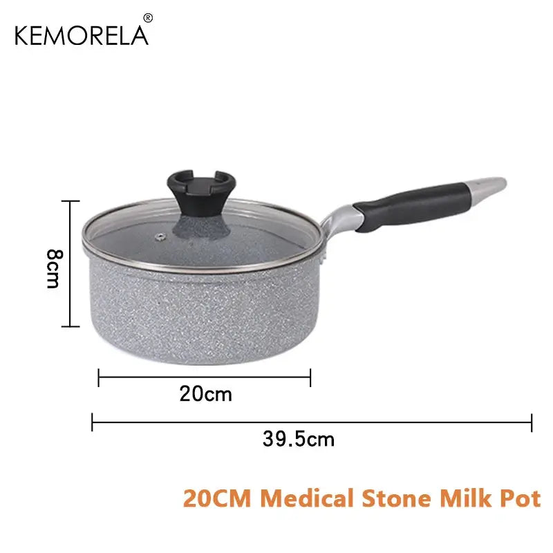 Stone Frying Pan | Non-Stick | Induction Compatible | 28/26/24/20 cm