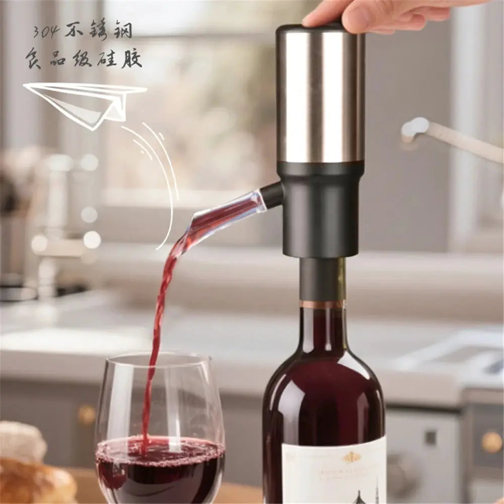 Smart Electric Wine Aerator One Touch Whisky Decanter USB Rechargeable Red Wine Dispenser Quick Wine Pourer For Bar Family Party from PriceLows™
