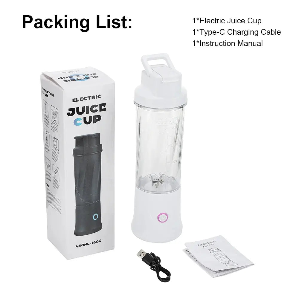 Portable Blender | 6 Blades | Stainless Steel | Rechargeable