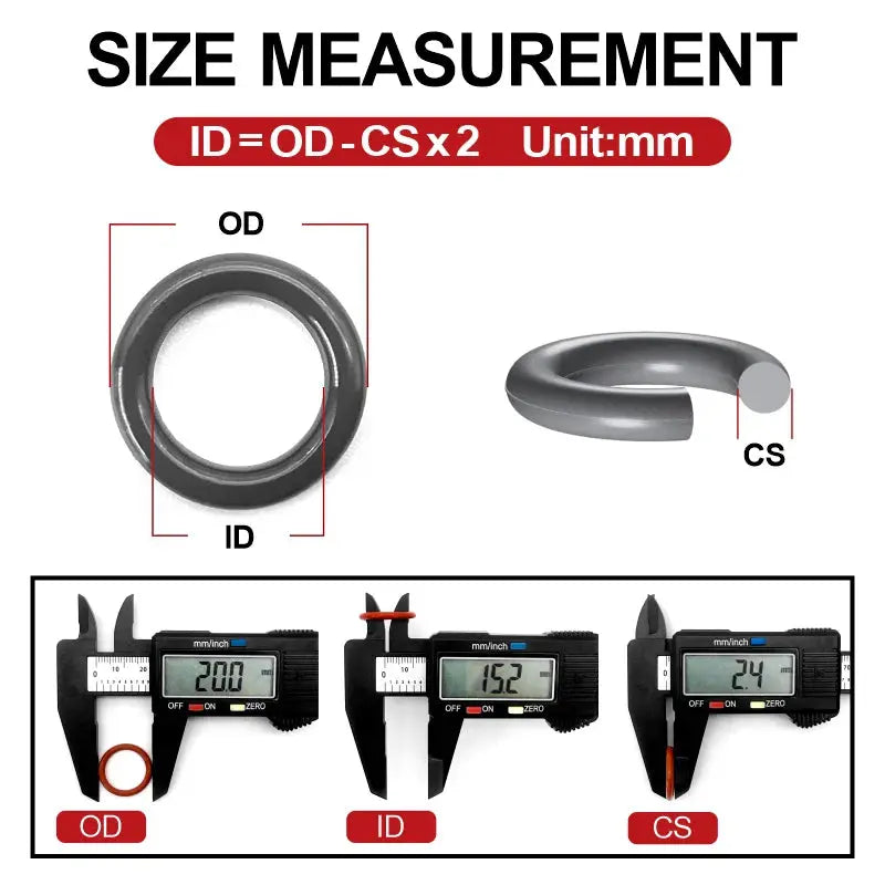 250Pcs Black EPDM O-Ring Set CS1/1.5mm OD3-8mm Ozone Resistance Acid Alkali Water & Friction Resistant for Industrial Use from PriceLows™