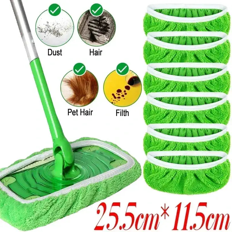 Microfiber Mop Cloth, Scouring Pad, Reusable Mop Board, Swiffer Flat Mops, Home Cleaning Accessories, 25 X 11.5 Cm Cloths Mop from PriceLows™
