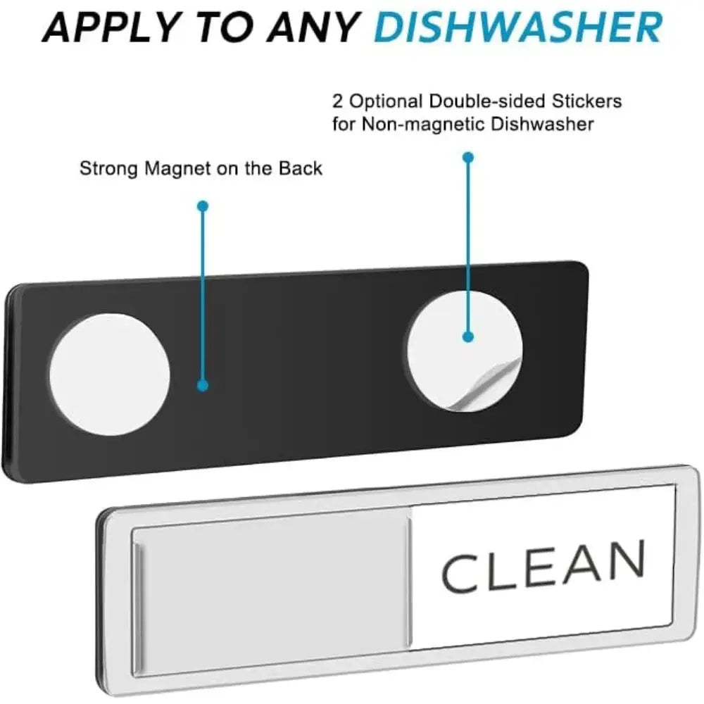 Dishwasher Magnet | Strong Magnetic Indicator | Clean Dirty Status | One Size