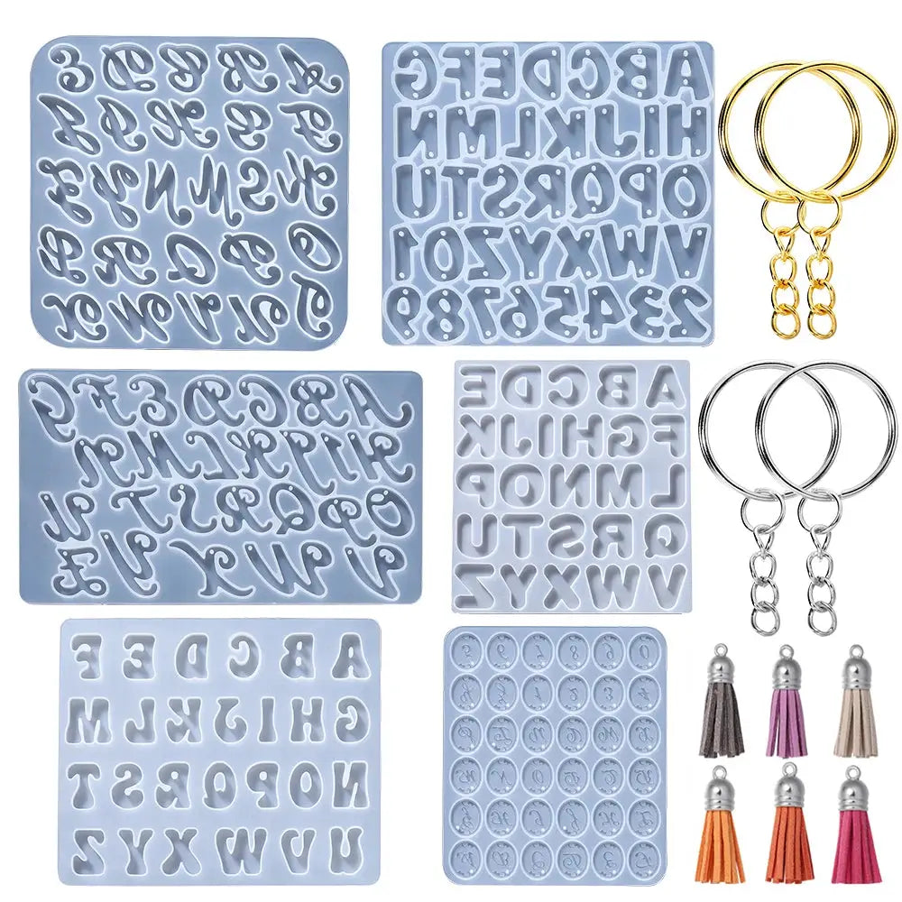 Alphabet Epoxy Resin Silicone Mold | DIY Jewelry Crafts Mould