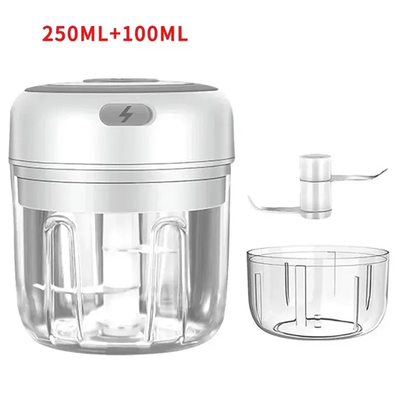 100/250mL Mini Crusher Chopper USB Charging Garlic Mincer Electric Garlic Chopper Powerful Ginger Garlic Onion Meat Masher from PriceLows™