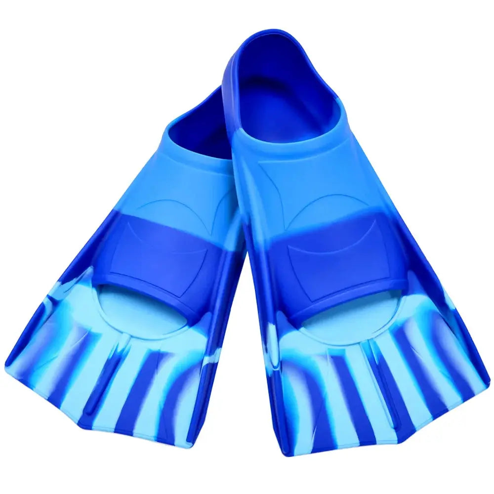 Silicone Fins Swim Training Snorkel Short Diving Flippers Frog Shoes Men Women Professional Breaststroke Freesnorkel Swimming from PriceLows™