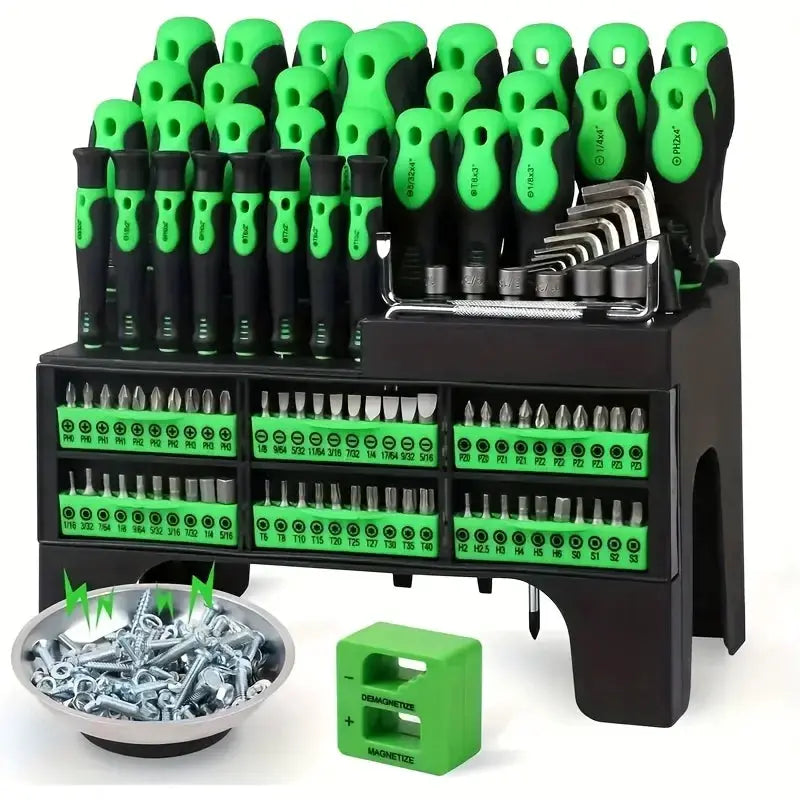 21-PCS Magnetic Screwdriver Tool Set with Shockproof Case, Professional Multi-Bit Kit for Car Repair, Home DIY & Electronics from PriceLows™