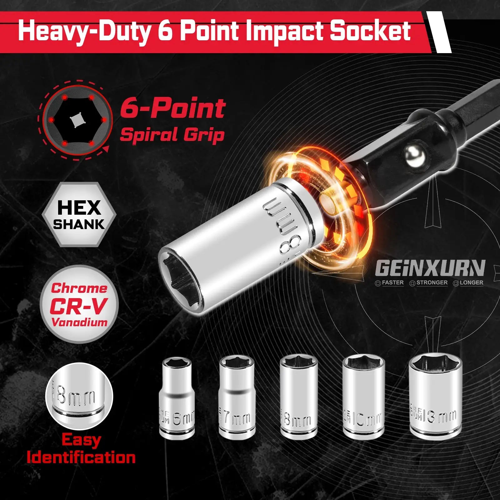 Geinxurn Tools Set Packaged with Screwdriver Bit,Mini Wrench,Socket Driver,Step Drill,Socket Adapter and Bit Holder for DIY from PriceLows™