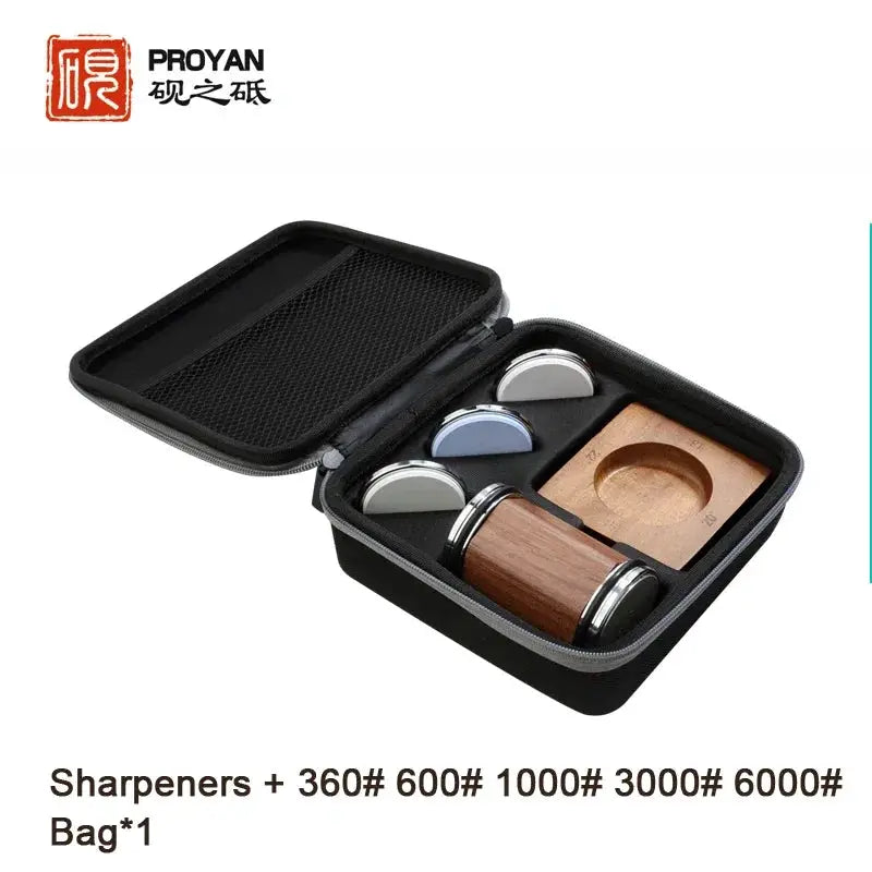 Knife Sharpener | Roller Type Fixed | Diamond Ceramic Whetstone | Grit 360-6000
